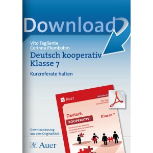 Kurzreferate halten - Deutsch kooperativ Kl.7