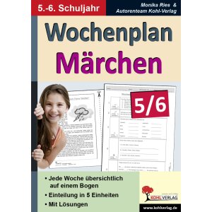 Wochenplan Märchen - 5/6. Schuljahr