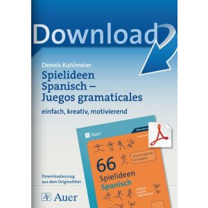 Spielideen Spanisch: Juegos gramaticales