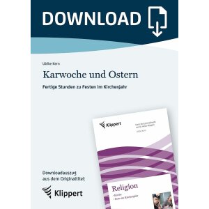 Karwoche und Ostern - Fertige Unterrichtsstunden zu...