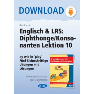 Englisch und LRS: Diphthonge/Konsonanten Lektion 10 - ay...