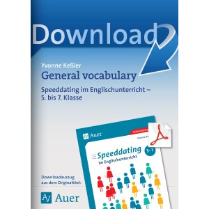 General vocabulary - Speeddating im Englischunterricht...