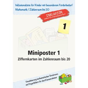 Miniposter 1: Ziffernkarten im Zahlenraum bis 20