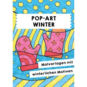 Winter: Pop-Art-Motive zum Ausmalen