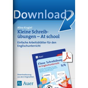 At school - Kleine Schreibübungen im...
