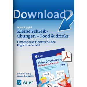 Food and drinks - Kleine Schreibübungen im...