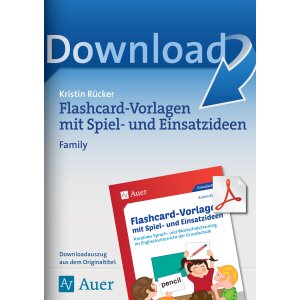 Flashcards-Vorlagen mit Spiel- und Einsatzideen - Family