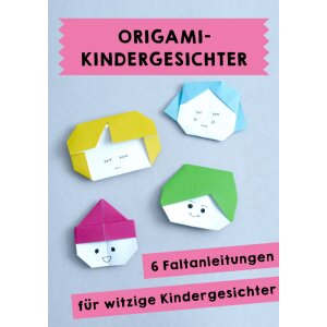 Origami-Kindergesichter