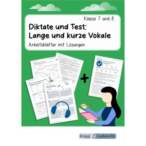 Diktate und Test: Lange und kurze Vokale – Klasse...