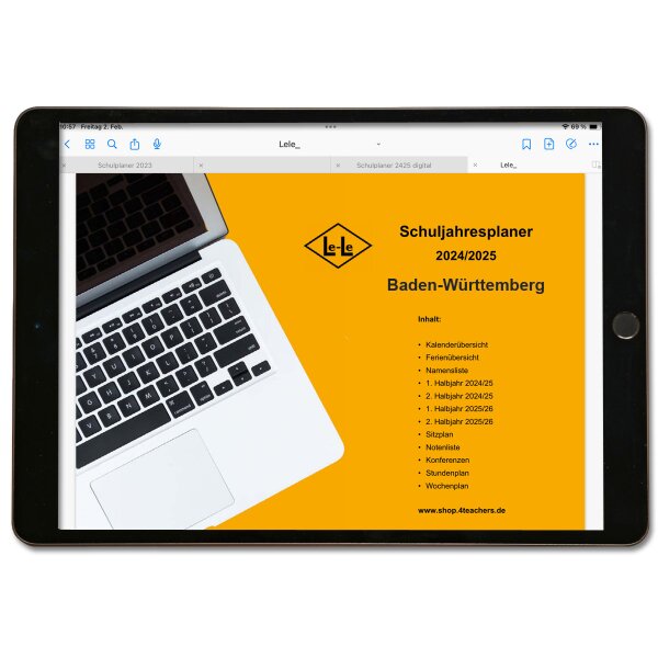 Baden-Württemberg Schuljahresplaner 24/25 digital