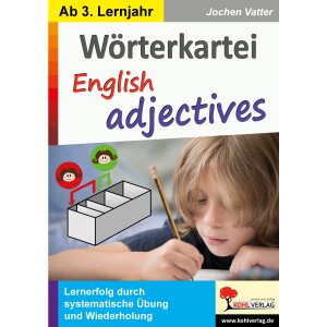 Adjectives - Wörterkartei Englisch ab Klasse 7