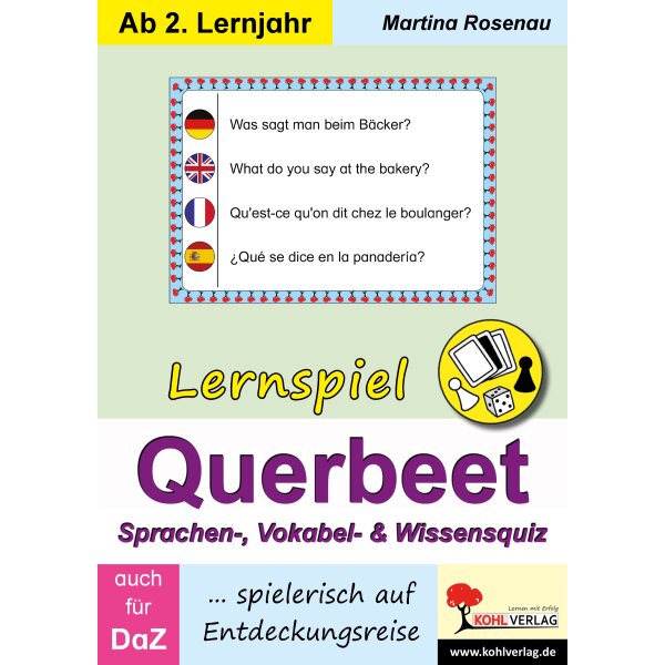 Sprachen-, Vokabel- & Wissensquiz - Lernspiel Querbeet