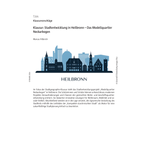 Klausur: Stadtentwicklung in Heilbronn - Geographie...