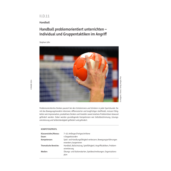 Handball problemorientiert unterrichten