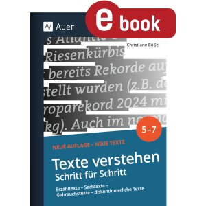 Texte verstehen Schritt für Schritt Klassen 5-7