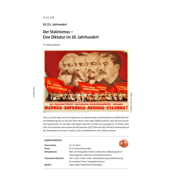 Der Stalinismus - Geschichte SEK II