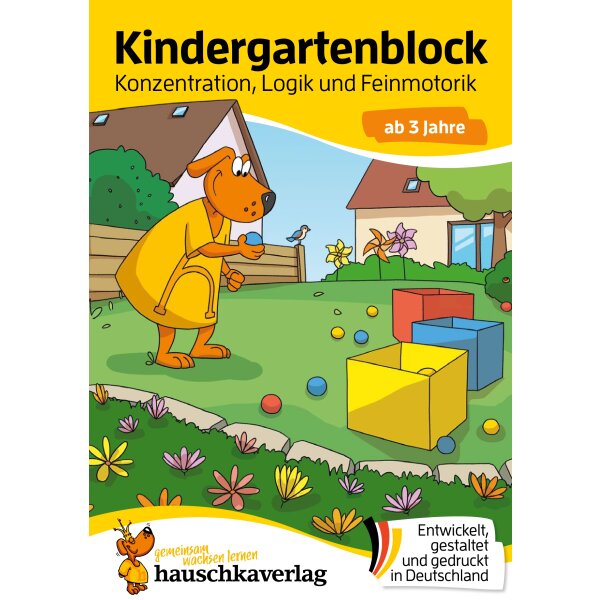 Kindergartenblock ab 3 Jahre – Konzentration, Logik, Feinmotorik