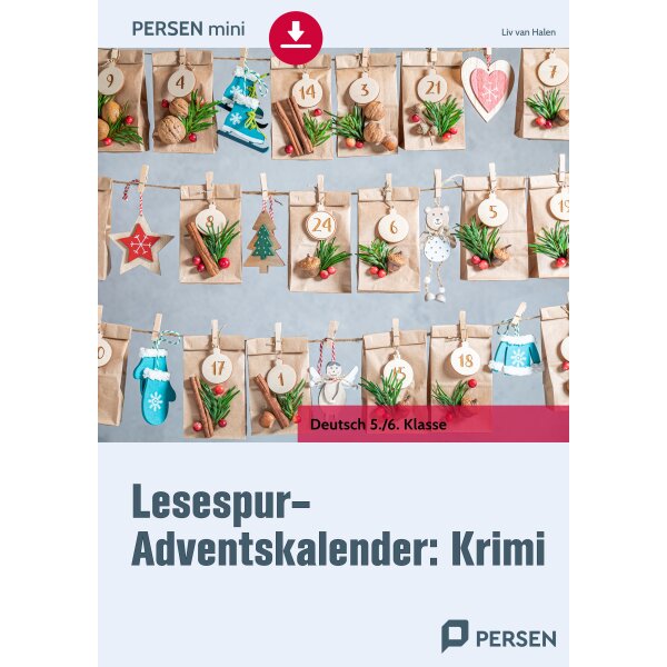 Lesespur-Adventskalender: Krimi (Klasse 5/6)