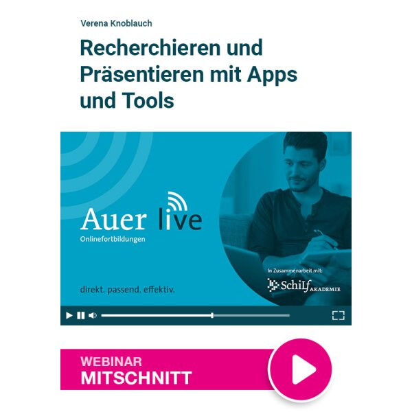 Recherchieren und Präsentieren mit Apps und Tools Deutsch GS - Webinarmitschnitt