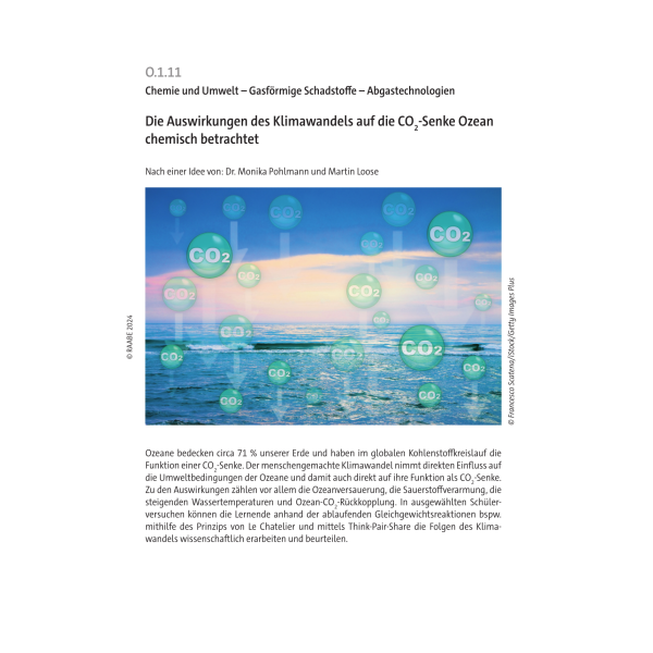 Die Auswirkungen des Klimawandels auf die CO2-Senke Ozean chemisch betrachtet