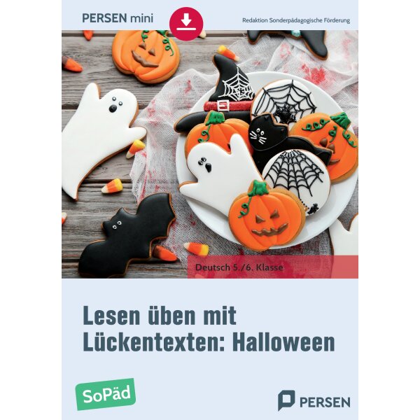 Lesen üben mit Lückentexten: Halloween (SoPäd)